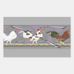 Adesivo Retangular Poultry Painter