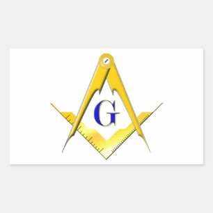 Adesivo Retangular Praça e bússolas azuis