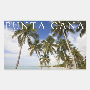 Adesivo Retangular Praia em Punta Cana   República Dominicana