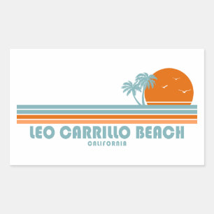 Adesivo Retangular Praia Leo Carrillo Califórnia Sol Palmeiras