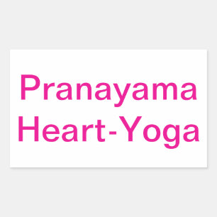 Adesivo Retangular Pranayama Heart Yoga Peace Om Hankamer Artjunkhaus