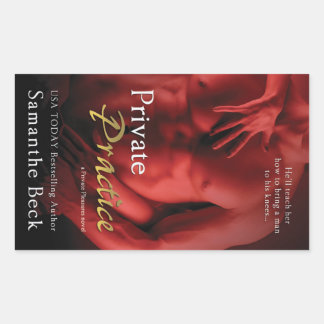 Adesivo Retangular Prática privada de Samanthe Beck