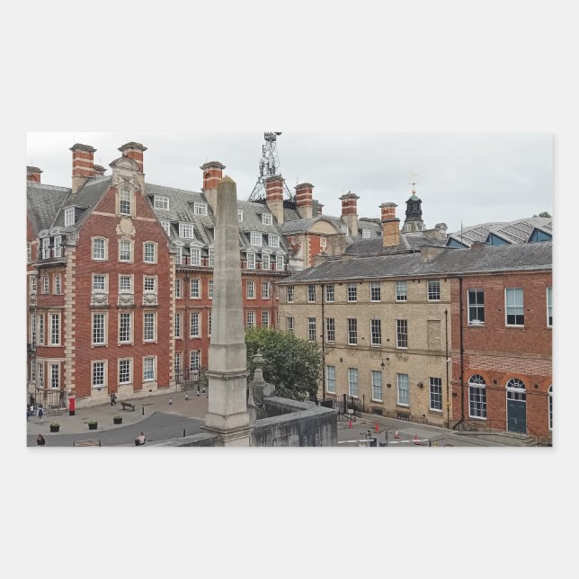 Adesivo Retangular prédios de York (Frente)