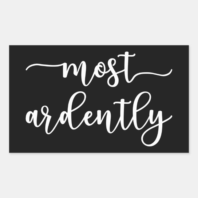 Adesivo Retangular Pride And Prejudice Mr. Darcy - Most Ardently I (Frente)