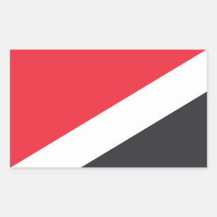 Adesivo Retangular Principado de Sealand Flag