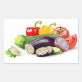 Adesivo Retangular Produtos hortícolas de atouille
