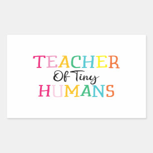 ADESIVO RETANGULAR PROFESSOR DE HUMANOS PEQUENOS