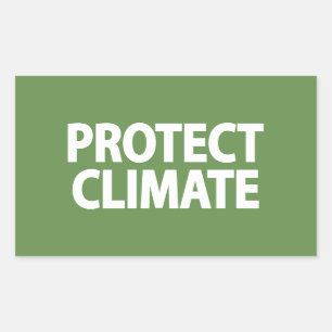 Adesivo Retangular Proteja o clima