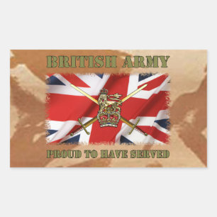 Adesivo Retangular Proud to UK have served ......
