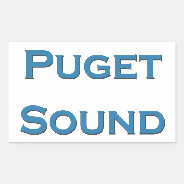 Adesivo Retangular Puget Sound (Frente)