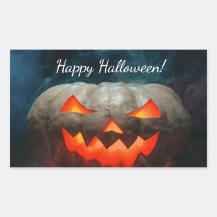 Adesivo Retangular Pumpkin Halloween