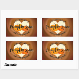 Adesivo Retangular Pumpkin Spice (e tudo de bom) Sticker