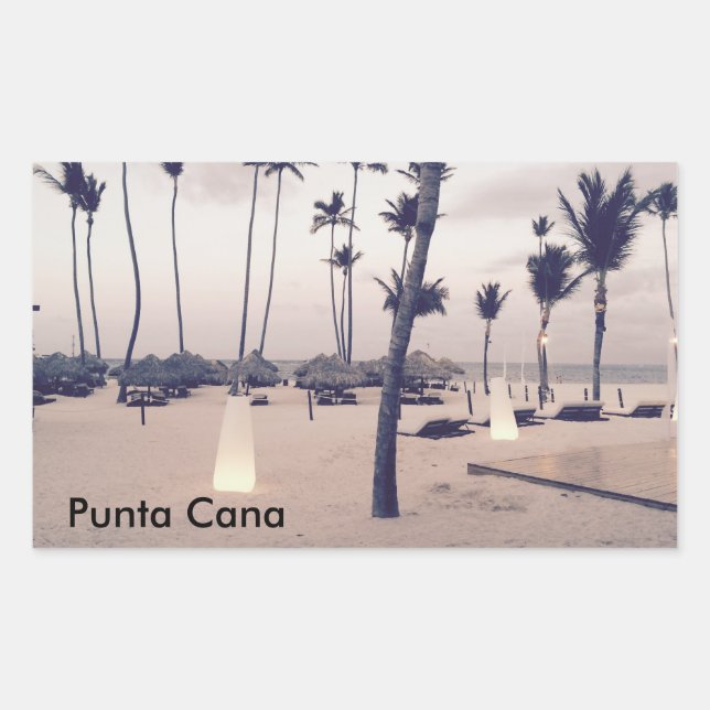 Adesivo Retangular Punta Cana Sticker (Frente)