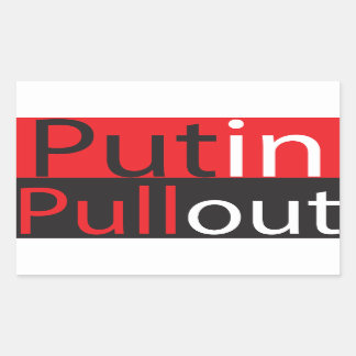 Adesivo Retangular Putin Pullout