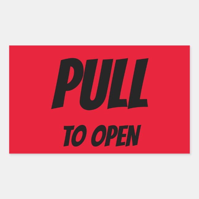 ADESIVO RETANGULAR PUXAR PARA ABRIR A PORTA (Frente)