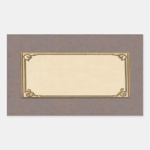 Adesivo Retangular Quadro adiantado dos 1900s