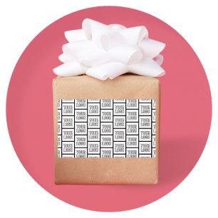 Adesivo Retangular Qualquer padrão de repetição de logotipo ou imagem