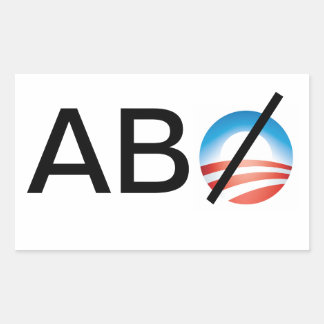Adesivo Retangular Qualquer Pessoa Exceto Obama