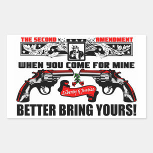 Adesivo Retangular Quando Você Vir Por Mim: Melhor Trazer O Seu!