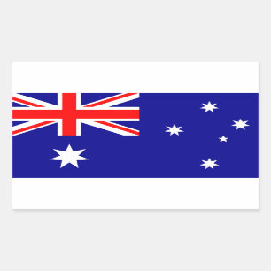 Adesivo Retangular Quatro Bandeira Nacional da Austrália