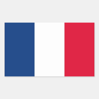 Adesivo Retangular Quatro Bandeira Nacional França