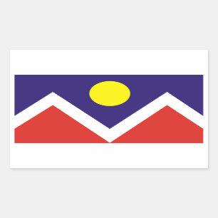Adesivo Retangular QUATRO Denver, Colorado Flag
