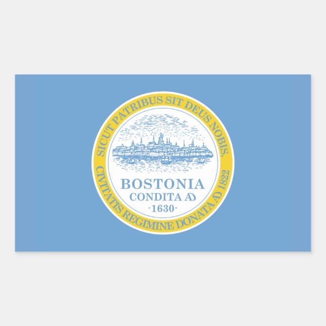 Adesivo Retangular Quatro Sinalizador Boston (Frente)