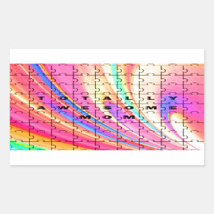 Adesivo Retangular Quebra-cabeça Design