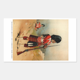 Adesivo Retangular Queens Camarões Highlanders