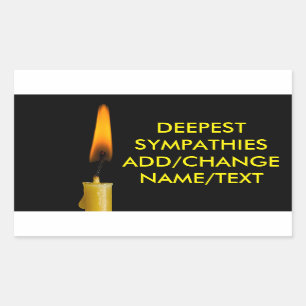 Adesivo Retangular Queimando Vela E Seu Texto Ver. 2