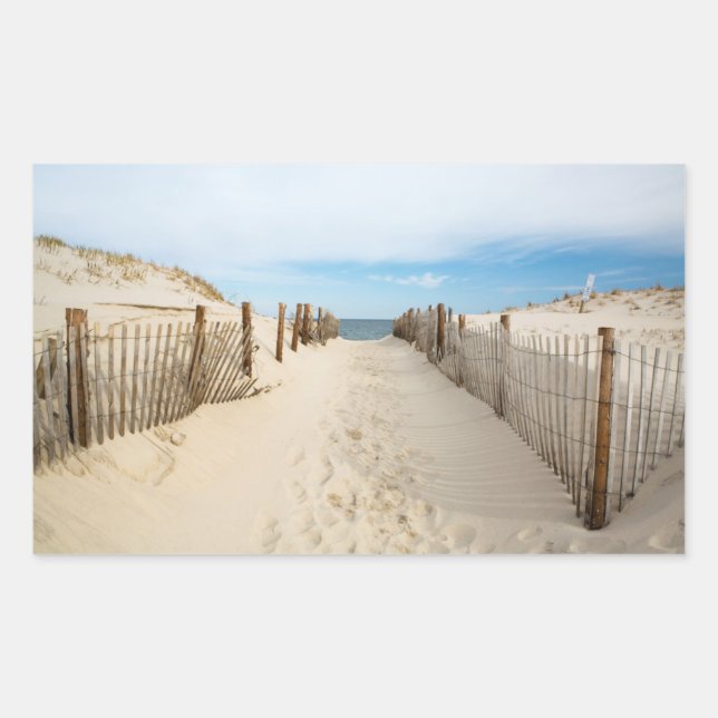 Adesivo Retangular Quiet Beach (Frente)