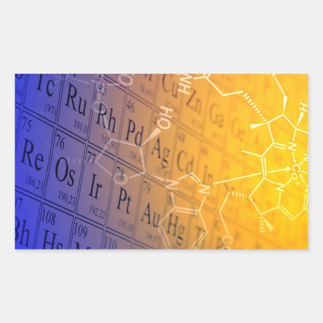 Adesivo Retangular Química (Frente)