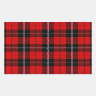 Adesivo Retangular Ramsay tartan red xadrez
