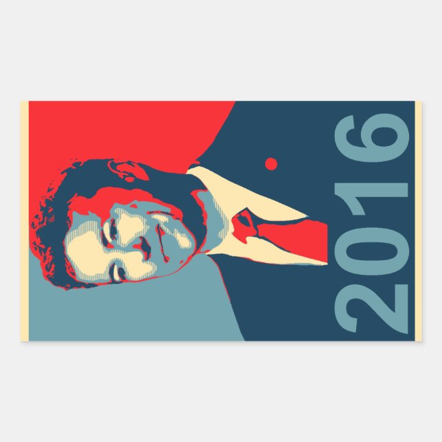 Adesivo Retangular Rand Paul 2016 Obama Style Stickers (Frente)