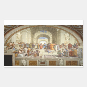 Adesivo Retangular Raphael's School of Athens