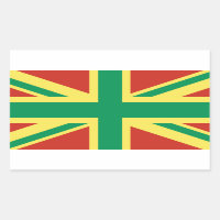 Rasta Flag UK Sticker