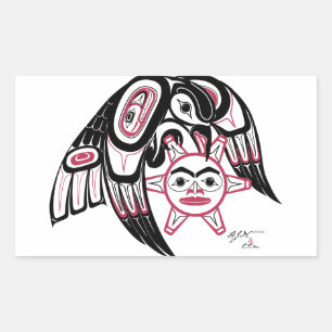 Adesivo Retangular Raven Roubando o Sol