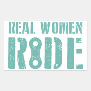 Adesivo Retangular Real Women Ride