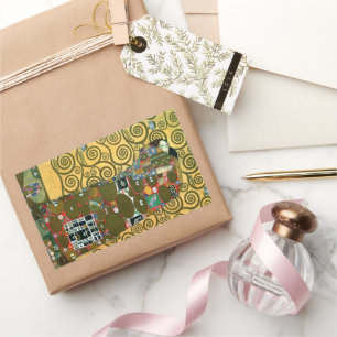 Adesivo Retangular Realização aka o abraço por Gustavo Klimt