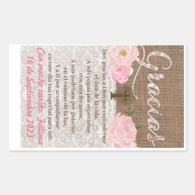 Adesivo Retangular Rectangle Stickers (Frente)