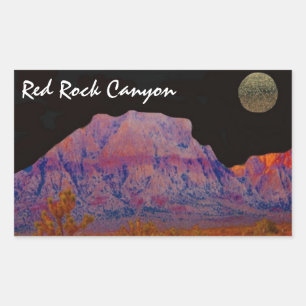 Adesivo Retangular Red Rock Canyon
