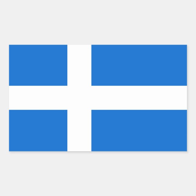 Adesivo Retangular região da zona úmida pavilhão étnico da Escócia (Frente)