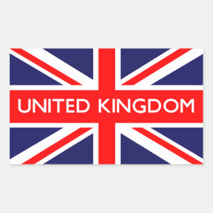 Adesivo Retangular Reino Unido: Bandeira Britânica