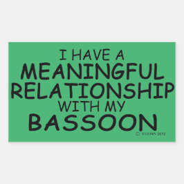 Adesivo Retangular Relação Significativa Vínculo retangular de Bassoo