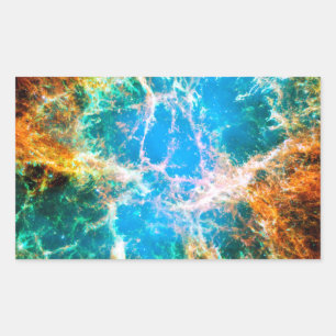 Adesivo Retangular Remanescente de Supernova da Nebulosa do Caranguej