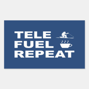 Adesivo Retangular Repetição do Combustível Tele
