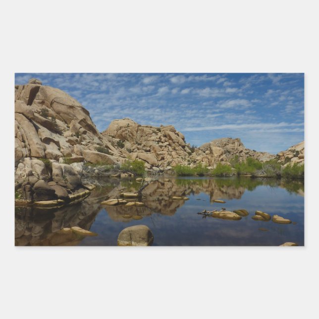 Adesivo Retangular Represa Barker Reflexão em Joshua Tree I (Frente)