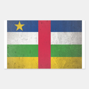 Adesivo Retangular República Centro-Africana