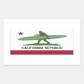 Adesivo Retangular República da Califórnia