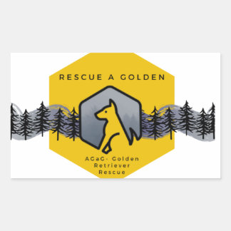 Adesivo Retangular "Resgate a Ouro" AGaG Sticker
